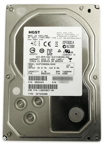 Imagem de Hd Sas Hgst 2tb 7.2k 3.5 hus723020als640 0b26343