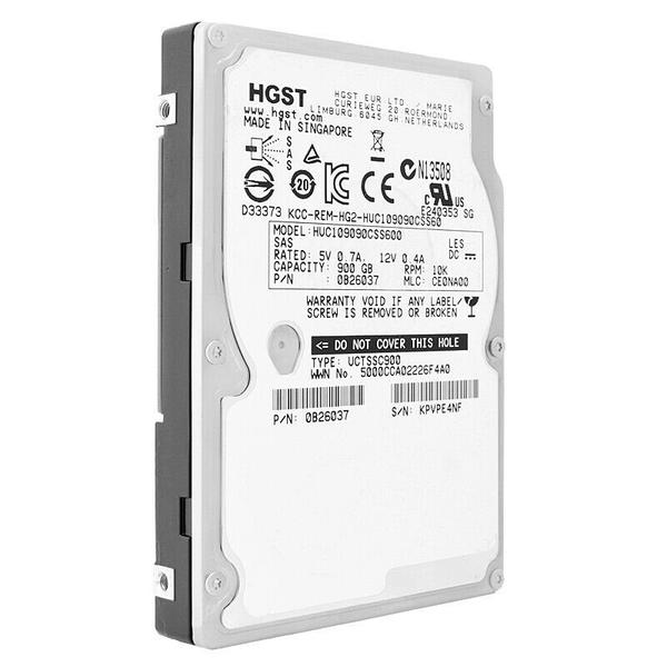 Imagem de Hd Sas Hgst 900gb 10k 2.5 huc109090css600 0b26041