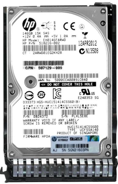 Imagem de HD SAS HP 146GB 15K 2.5 EH0146FARWD - Xtech Tecnologia