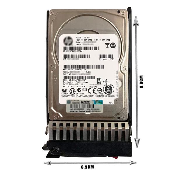 Imagem de Hd sas hp 507129-004 507284-001 507605-002 599476-001 689287-001 300gb 10k 6gb 2.5