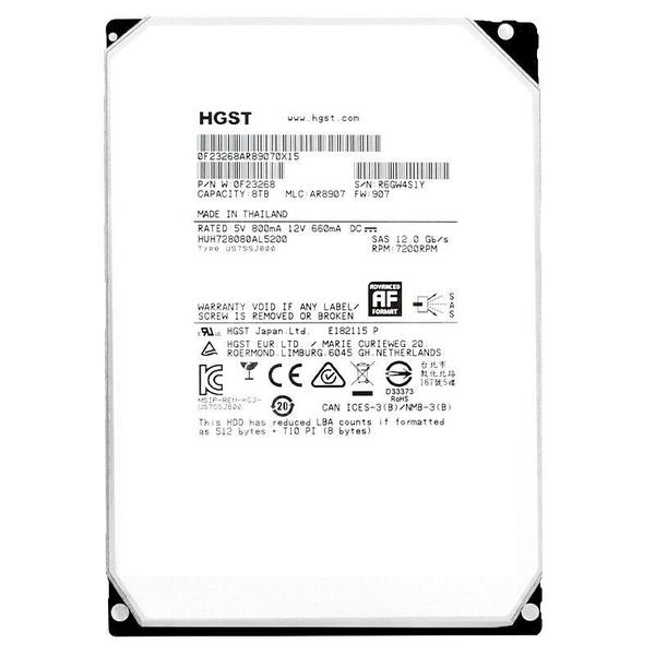 Imagem de Hd Sas Oracle Sun Hgst 8tb 7.2k 3.5 Huh728080al5200 7301585 7301592