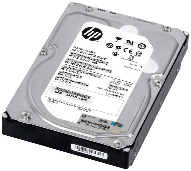 Imagem de Hd Sata Hp 2Tb 7.2K 3.5 Mb2000Ebzqc 9Yz168-035 64901-003