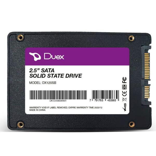 Imagem de Hd Ssd 120gb Duex Sata III, Leitura 520MB/s e Gravação 400MB/s - DX120SB