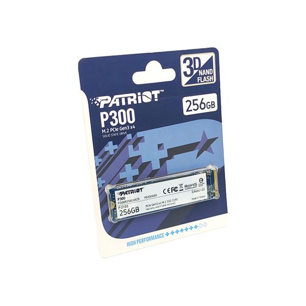 Imagem de HD SSD M.2 2280, 256GB Patriot P300, NVMe 1.3, Leitura 1700MB/s, Gravação 1100MB/s - P300P256GM28