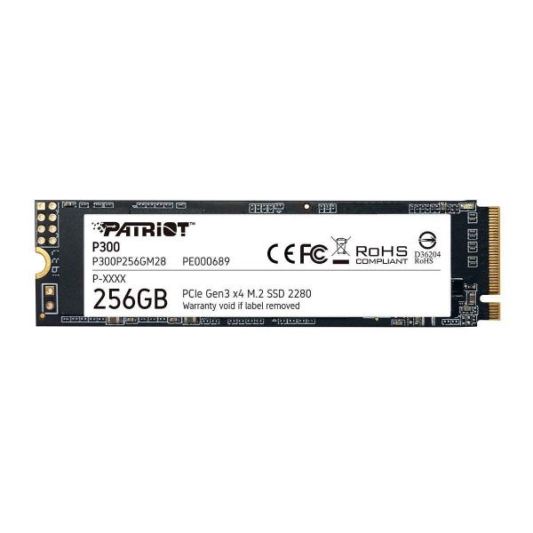 Imagem de Hd Ssd M.2 2280 256Gb Patriot P300 Nvme 1.3 Leitura 1700Mb/S