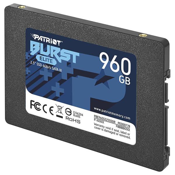 Imagem de HD SSD Patriot 960GB Burst Elite 2.5" SATA 3 - PBE960GS25SSDR