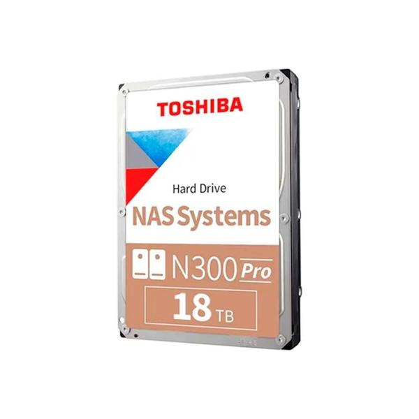 Imagem de HD Toshiba 18TB N300 Pro NAS, 7200 RPM, 3.5, SATA - HDWG51JXZSTB