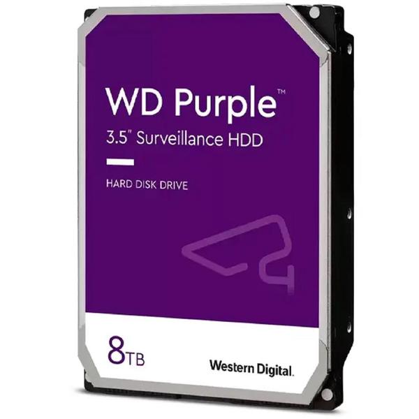 Imagem de HD Western Digital Purple Surveillance 3.5", 8TB, Sata 6 Gb/s, Cache 256MB