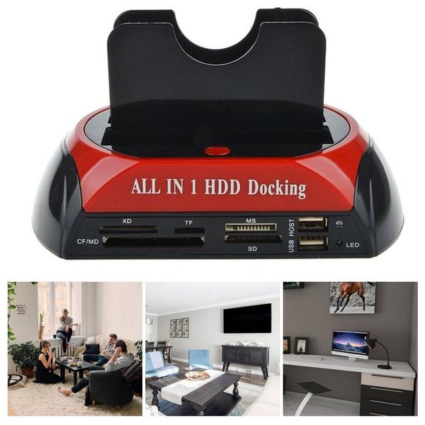 Imagem de HDD Docking Station Dual USB 2.0 2.5 / 3.5 polegadas IDE Externo