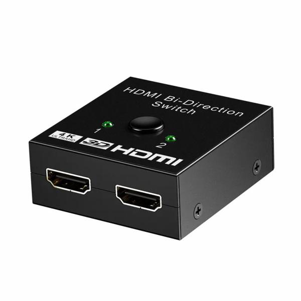 Imagem de HDMI Splitter Switch 4k 2k Full Hd 3D Bi-Direcional 1x2 / 2x1 Chaveador Extensor Conversor Adaptador Divisor Duplicador