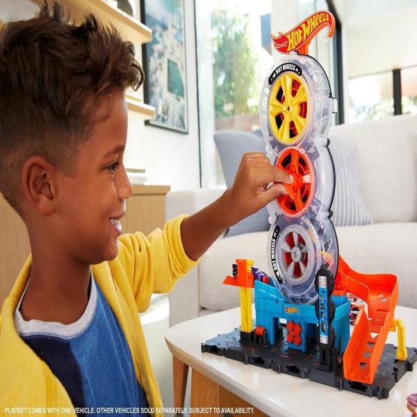 Imagem de Hdp02 hot wheels city super loja de pneus sortimento