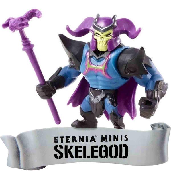 Imagem de He-man Mini Boneco Articulado Esqueleto Skelegod com Acessório Mattel