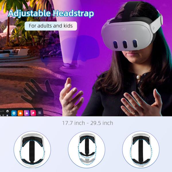 Imagem de Head Strap VZNEK compatível com Oculus Quest 3, Meta Quest 