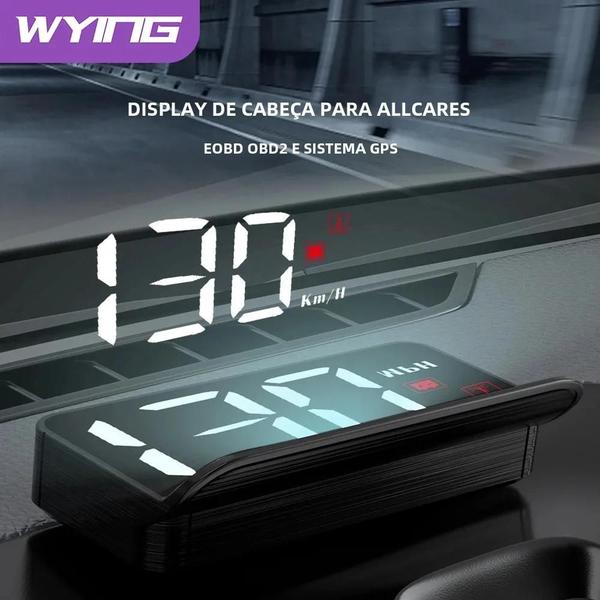 Imagem de Head-up Display (HUD) Universal M3 Auto OBD2 GPS Digital - Acessórios para Carro