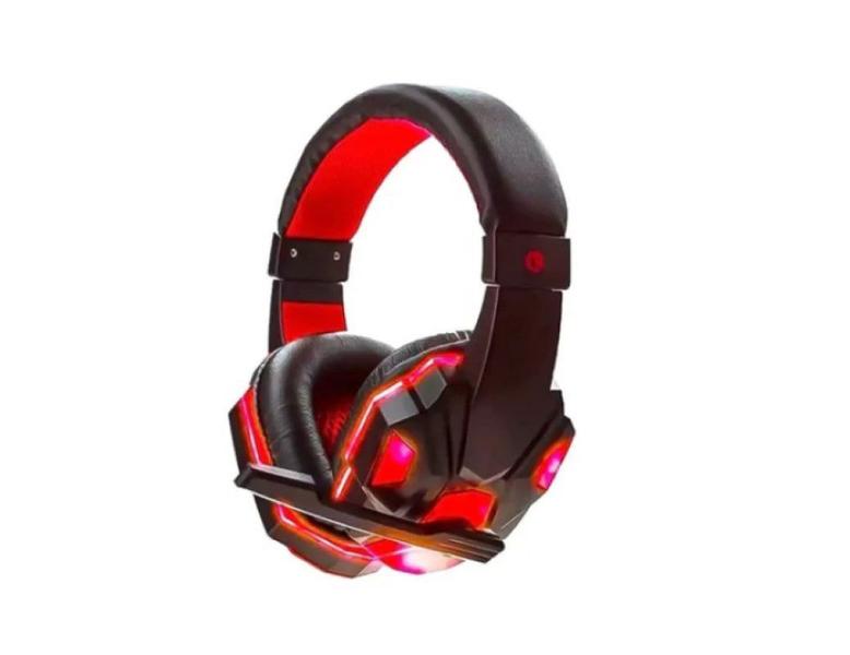 Imagem de Headfone gamer led com microfone hf-g390p4 vermelho