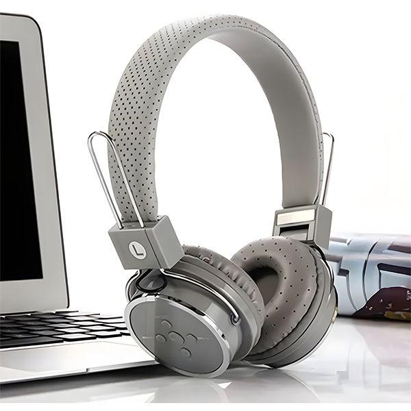 Imagem de Headphone B-05 Wireless Bluetooth MP3 FM Micro SD com Microfone para Chamadas - Cinza