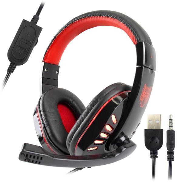 Imagem de Headphone Gamer com Led Exbom HF-G310P4 