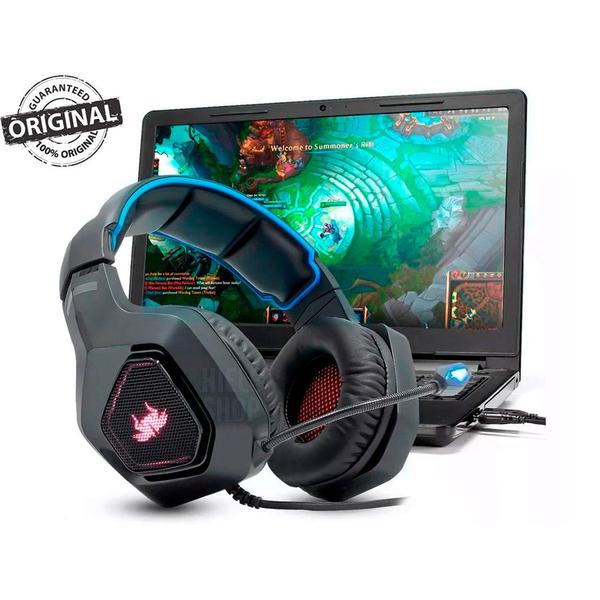 Imagem de Headphone Headset Gamer KP-488 C Led RGB Super Bass PC Xbox