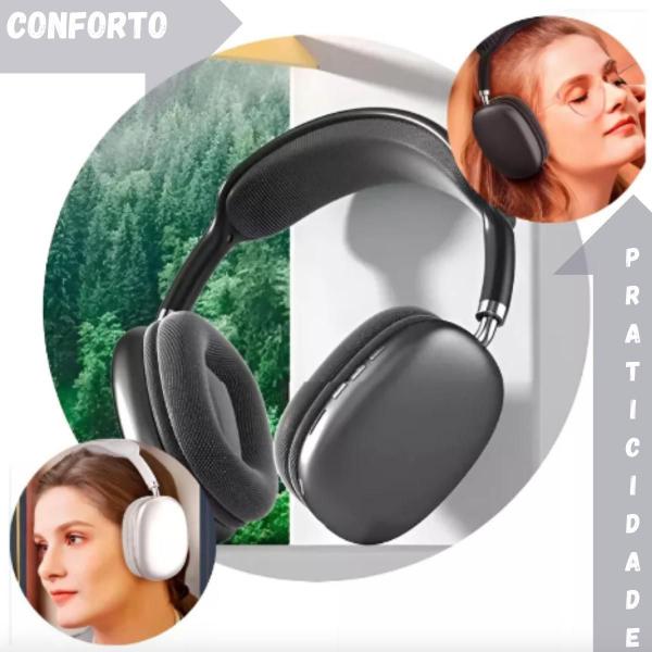 Imagem de Headphone S/Fio Bluetooth C/Microfone Max P9 Air Premium Cor