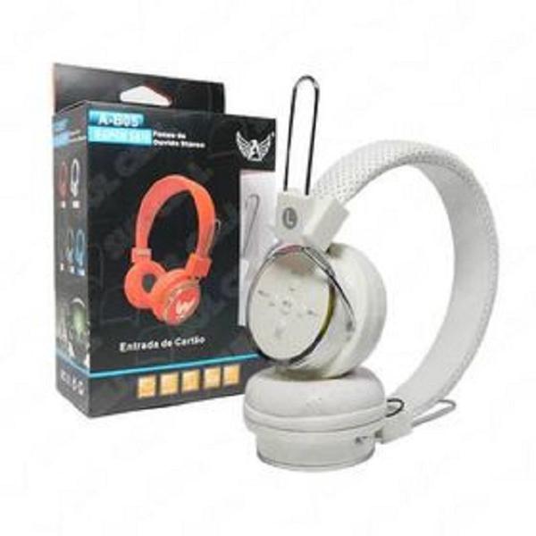 Imagem de Headset B 05 B05 Fone De Ouvido Bluetooth Sem Fio Sd Fm P2 Branco