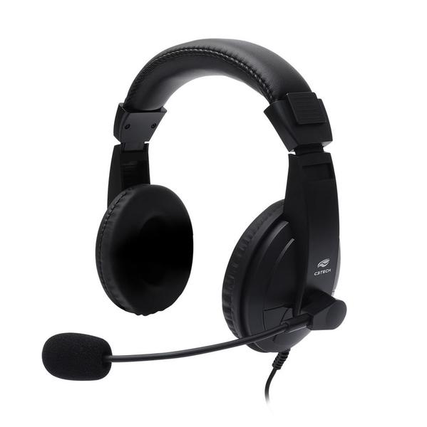 Imagem de Headset C3 Tech Voicer Confort  Usb, Com Microfone, Preto - Ph-320bk