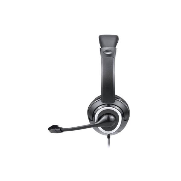 Imagem de Headset Com Fio Hf600 Conexão P3 E Usb Cabo De 240cm Preto - Ph427