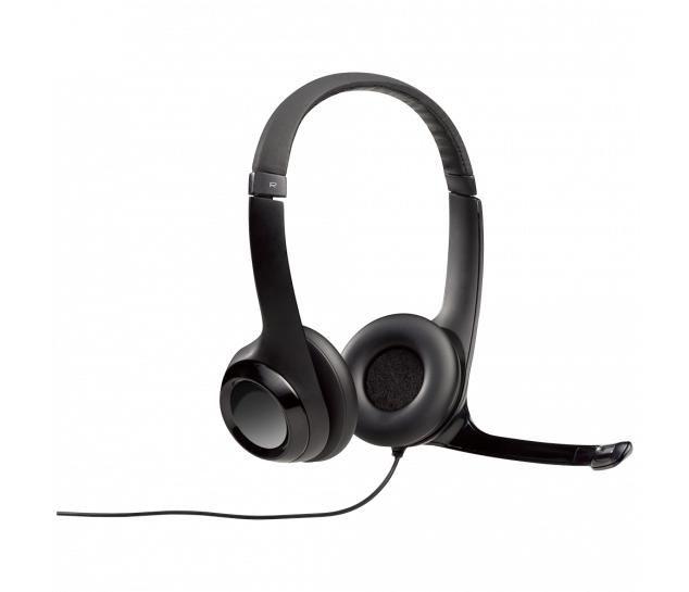 Imagem de Headset Com Fio Usb Logitech H390 Microfone Almofadas Couro