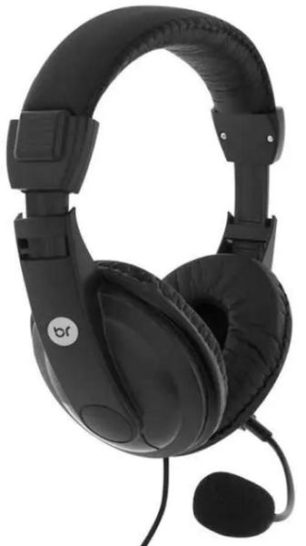 Imagem de Headset Com Microfone Office Preto 0507 Bright