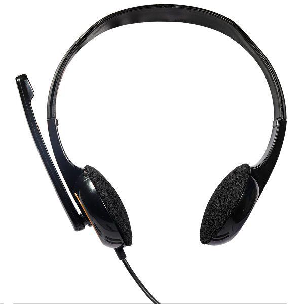 Imagem de Headset com Microfone TALK Preto e Laranja OEX HS108