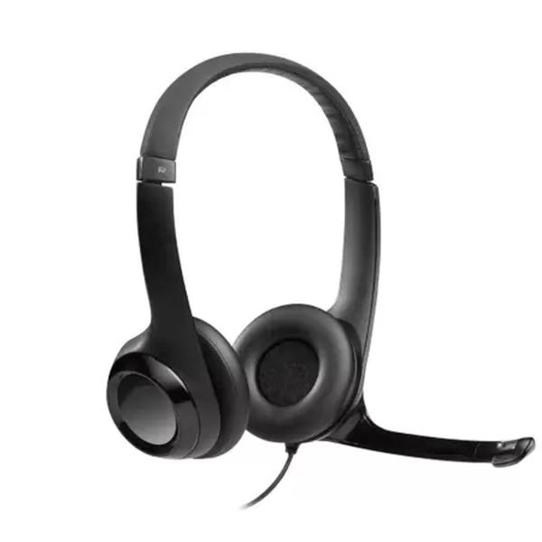 Imagem de Headset Estéreo USB Logitech H390 Preto