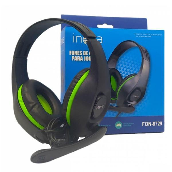 Imagem de Headset fone de ouvido com microfone para jogos - Inova