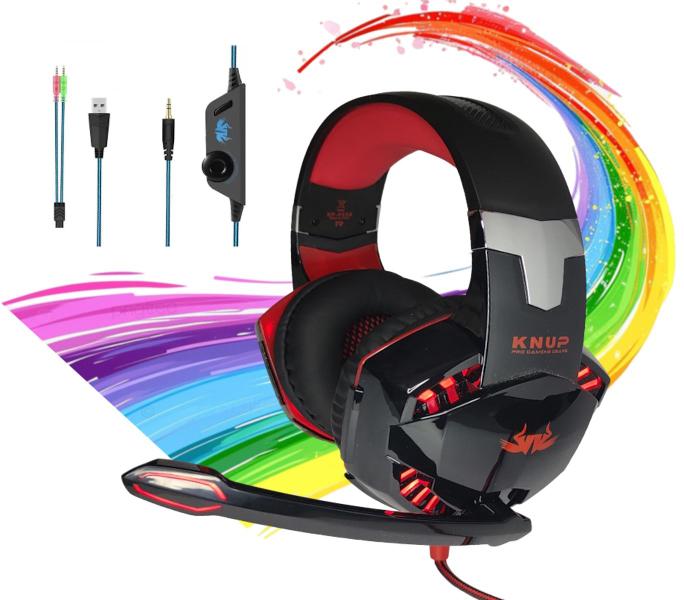 Imagem de Headset Fone de Ouvido Gamer Com Fio Microfone Computador Pc Celular Notebook Plug P2 3,5mm