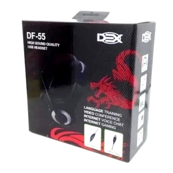 Imagem de Headset Fone De Ouvido Gamer Usb 2.0 Df-55 Com Controle Dex DF-55