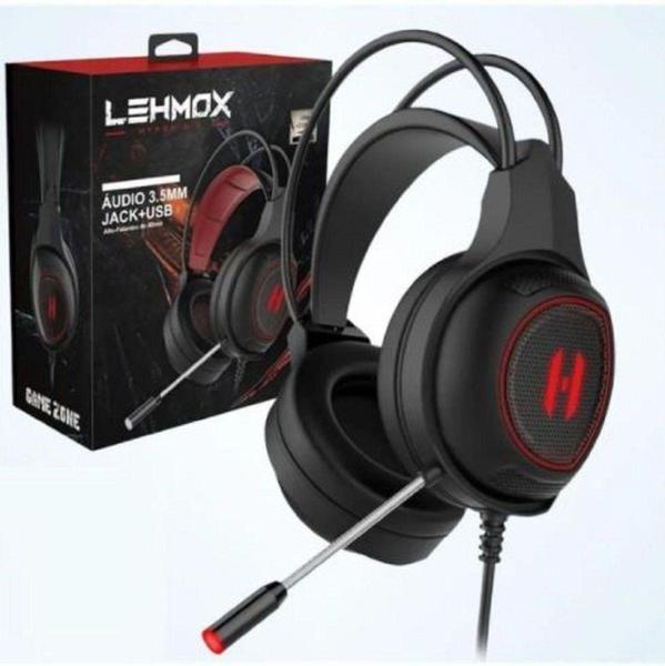 Imagem de Headset Fone De Ouvido Microfone Gamer P3 + Usb Pc Head Set - LEHMOX