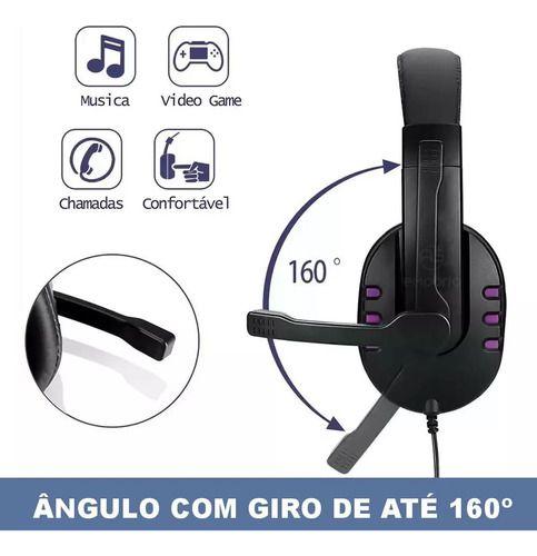 Imagem de Headset Fone Gamer Com Led E Microfone - Novo, Lacrado