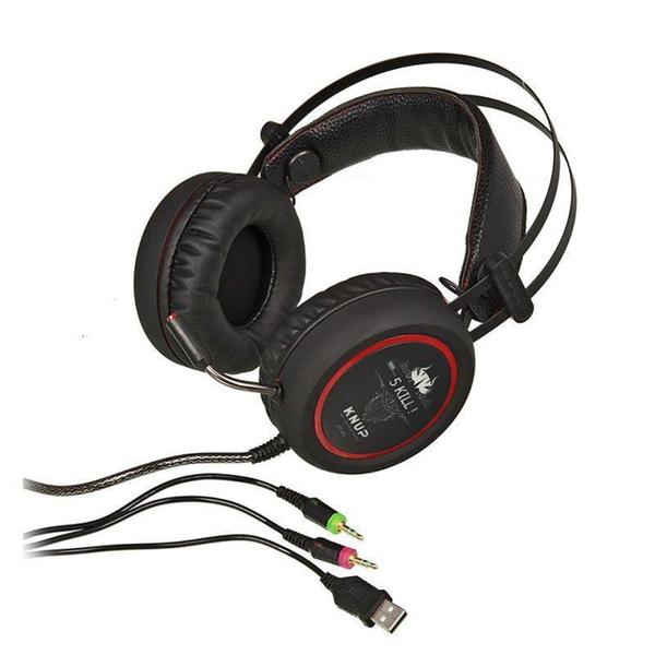 Imagem de Headset fone gamer com microfone e led p2 - kp-401