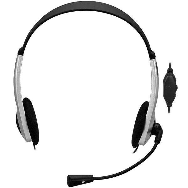 Imagem de Headset Fortrek Multimídia HBL-101 Preto/Prata - 62887