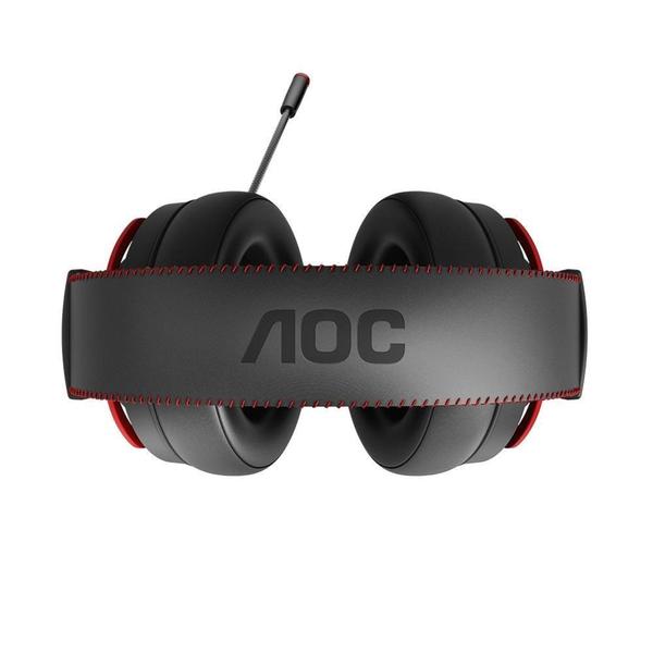 Imagem de Headset Gamer AOC GH210, LED Vermelho, P2, Drivers 50mm, Preto e Vermelho - GH210RA1B