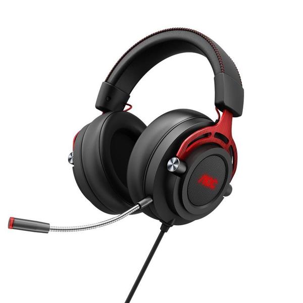 Imagem de Headset Gamer AOC GH210, LED Vermelho, P2, Drivers 50mm, Preto e Vermelho - GH210RA1B