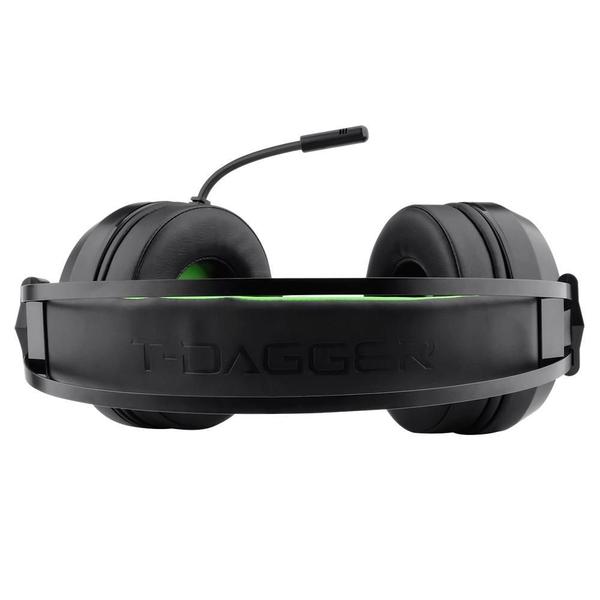 Imagem de Headset Gamer Athos Led 53mm Preto/Verde  T-RGH302 - T-Dagger