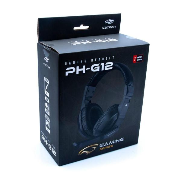 Imagem de Headset Gamer C3Tech Ph-G12Bk, P2 3.5Mm, Preto