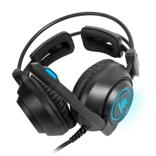 Imagem de Headset Gamer Com Cancelamento de Ruído Alto Conforto e Alta  Qualidade P2 Usb Led Rgb Pulsing 110db 20hz Preto Fortrek Vickers Com Design Ergonômico