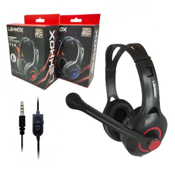 Imagem de Headset Gamer com Microfone para Ps4- Xbox P2 3.5mm Lehmox - LEF-1051