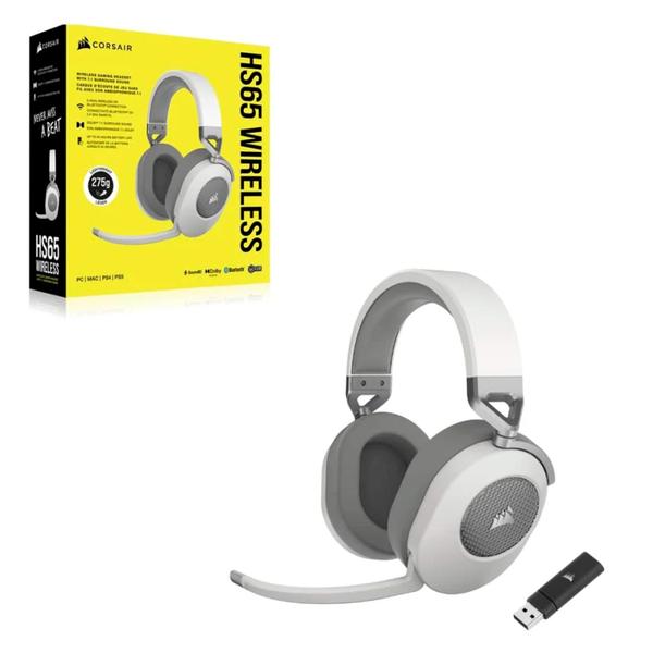 Imagem de Headset Gamer Corsair HS65 CA-9011286-NA2 Wireless - Branco