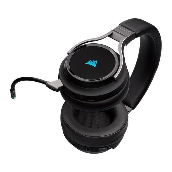 Imagem de Headset Gamer Corsair Virtuoso RGB Wireless Preto 7.1 Drivers 50mm, CA-9011185-NA