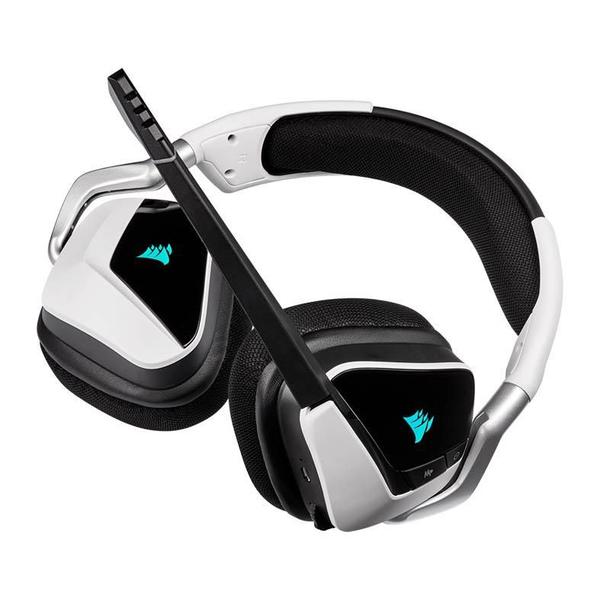 Imagem de Headset Gamer Corsair Void RGB Elite Wireless Branco 7.1 Drivers 50mm, CA-9011202-NA