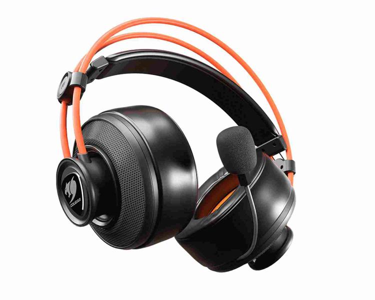 Imagem de Headset Gamer Cougar Immersa Ti Stereo Preto/Laranja - 3H300P40T.0001