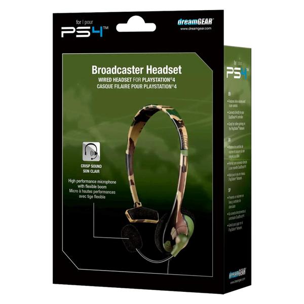 Imagem de Headset Gamer Dreamgear Broadcaster / PS4 - Camuflado (DGPS4-6420)