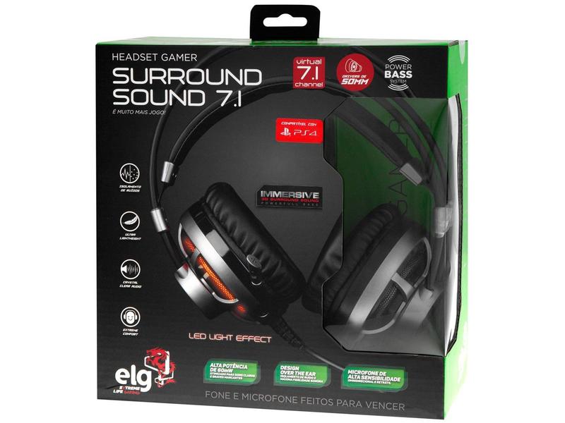 Imagem de Headset Gamer ELG Surround Sound 7.1