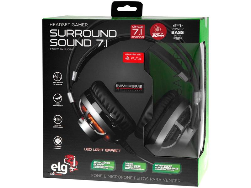 Imagem de Headset Gamer ELG Surround Sound 7.1